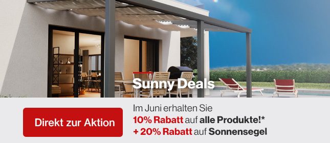 Sunny Deals bei KD Überdachungen