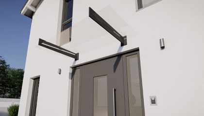 KD Sky+ Eingangsüberdachung - freitragend