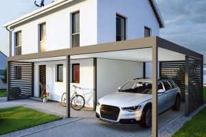KD Carport mit Eingangsüberdachung