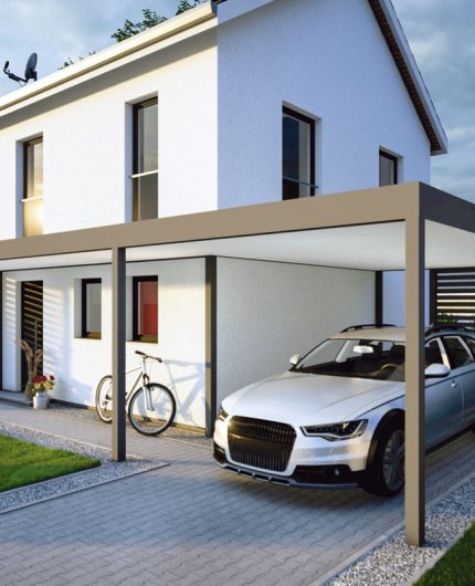 KD Carport mit Eingangsüberdachung