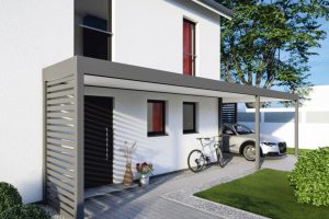 KD Carport mit Eingangsüberdachung