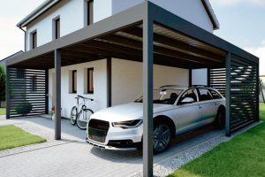 KD Carport mit Eingangsüberdachung