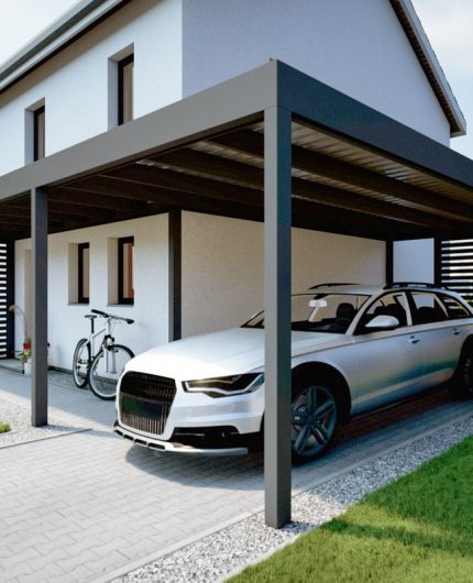 KD Carport mit Eingangsüberdachung